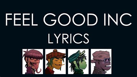 feel good letra|feel good inc gorillaz.